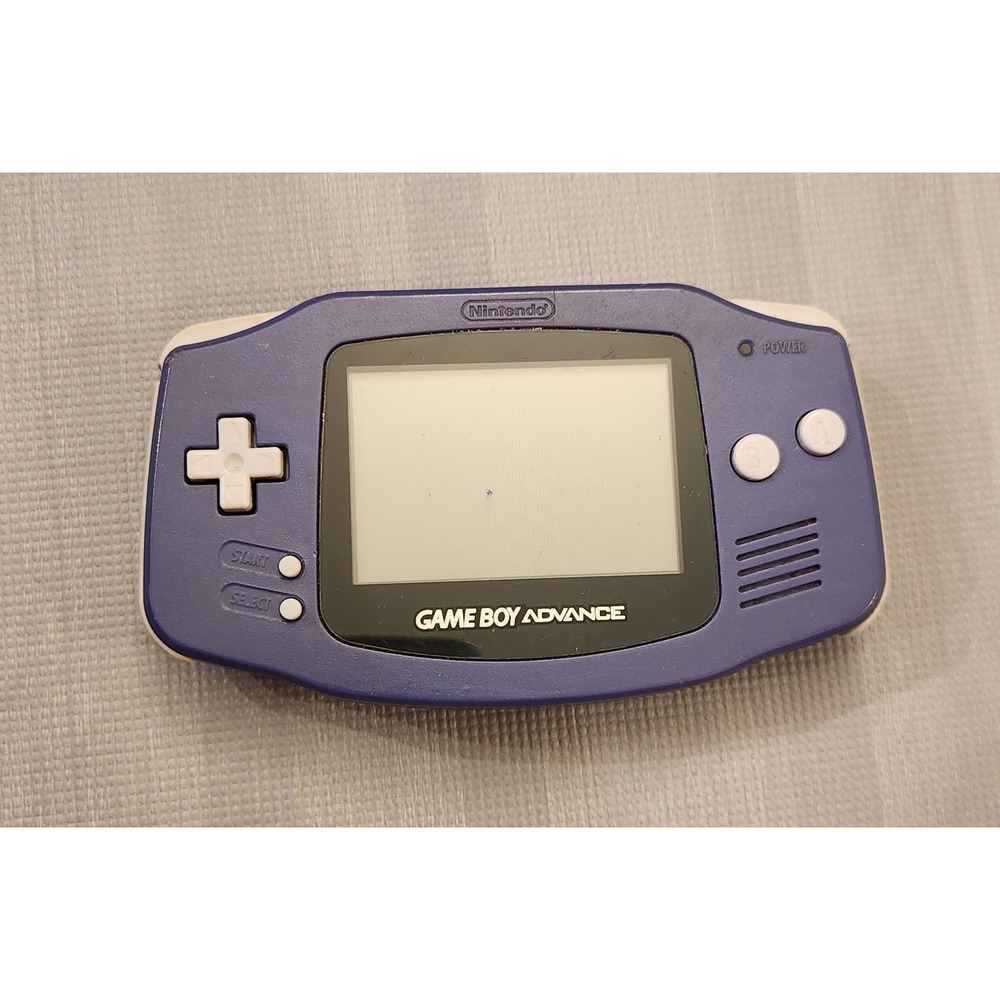 Nintendo Game Boy Advance Indigo Purple TESTED NO BATTERY COVER